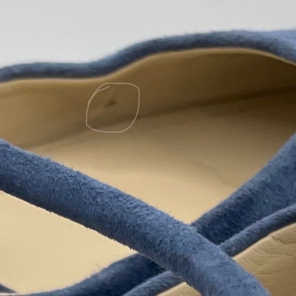 MARC FISHER Velise blue suede slingback pump women’s Size 7 1/2M - Picture 9 of 9